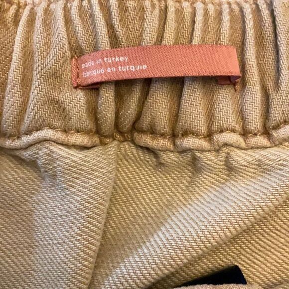 Pilcro Cottage Utility Jeans, Small, Tan. Anthropologie. Tie waist Casual, cozy! - Picture 15 of 16